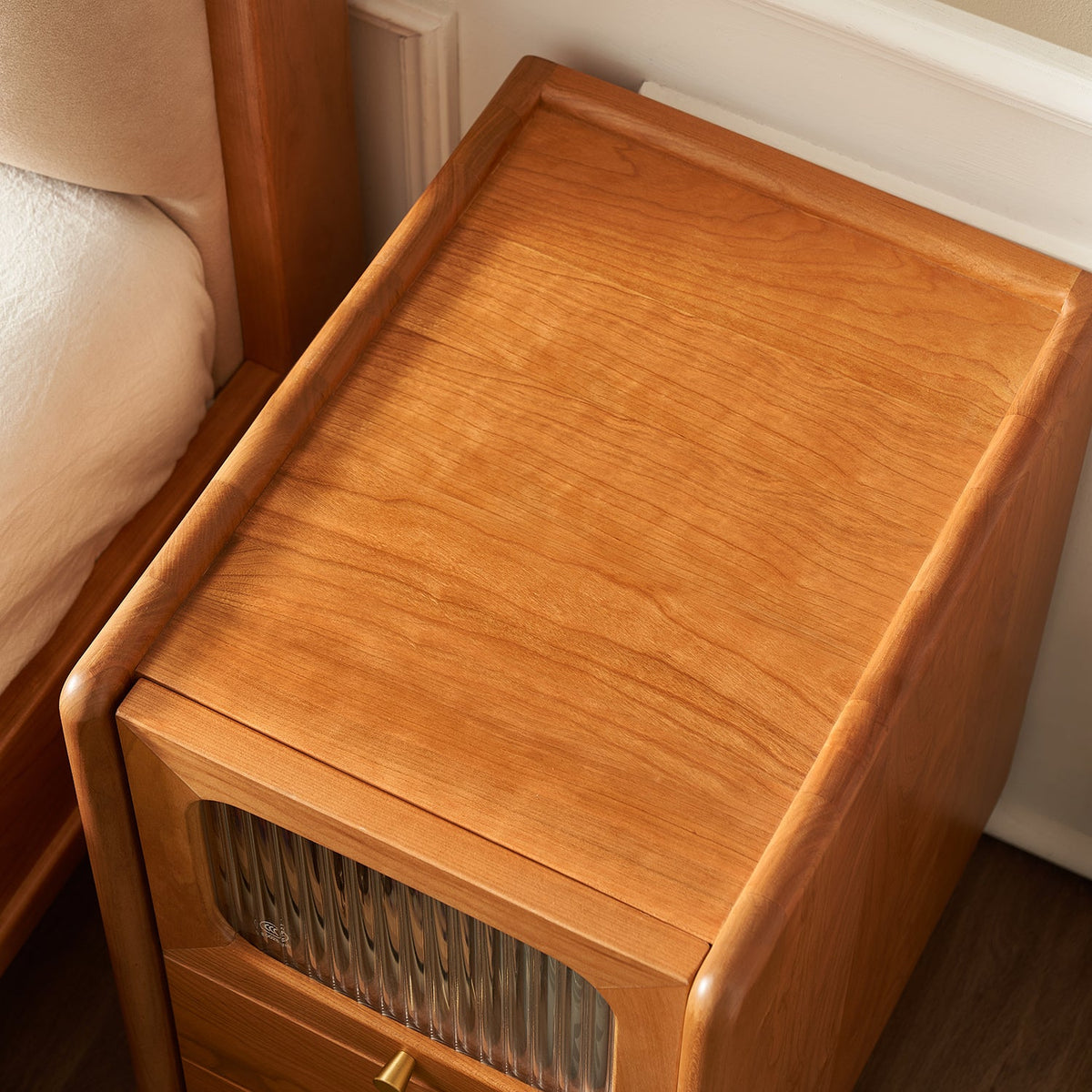 more color details of Scandinavian Cherry Wood Side Table SKYLAR