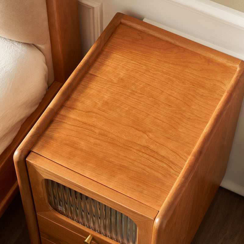 more color details of Scandinavian Cherry Wood Side Table SKYLAR