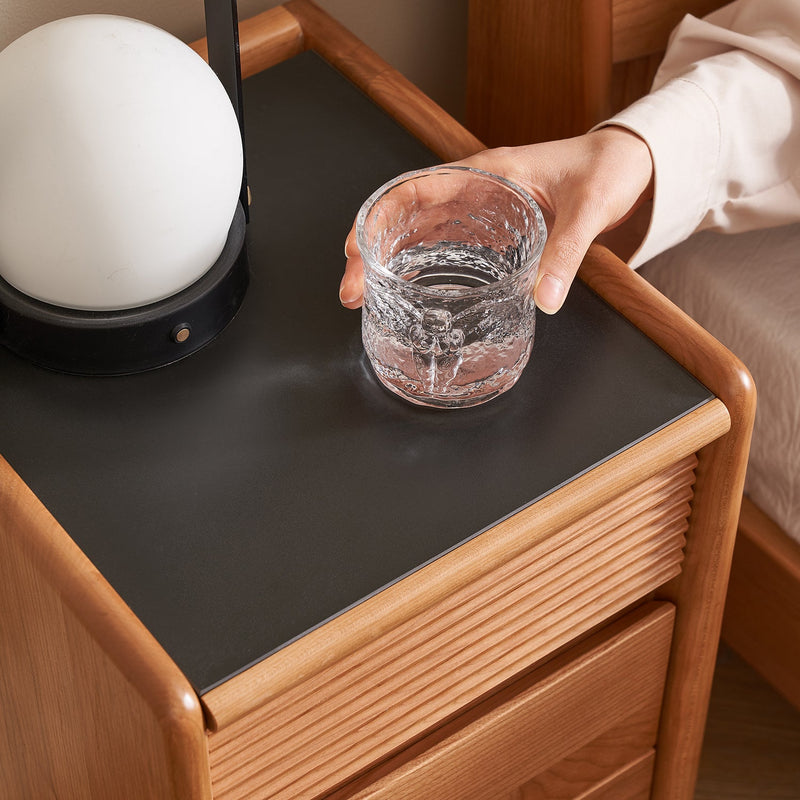 more color details of Scandinavian Cherry Wood Side Table AURIA