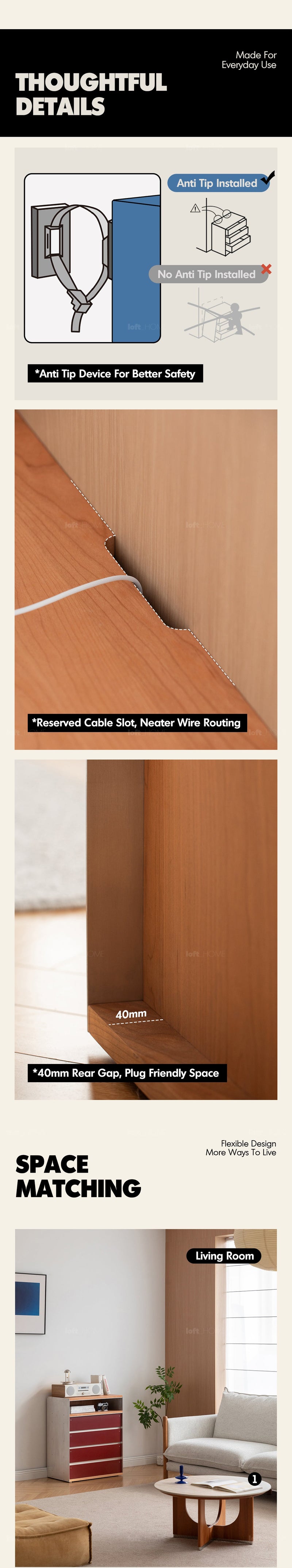 more product details and feature of Bauhaus Aluminium Chest Of 5 Drawer GEOMETRIC