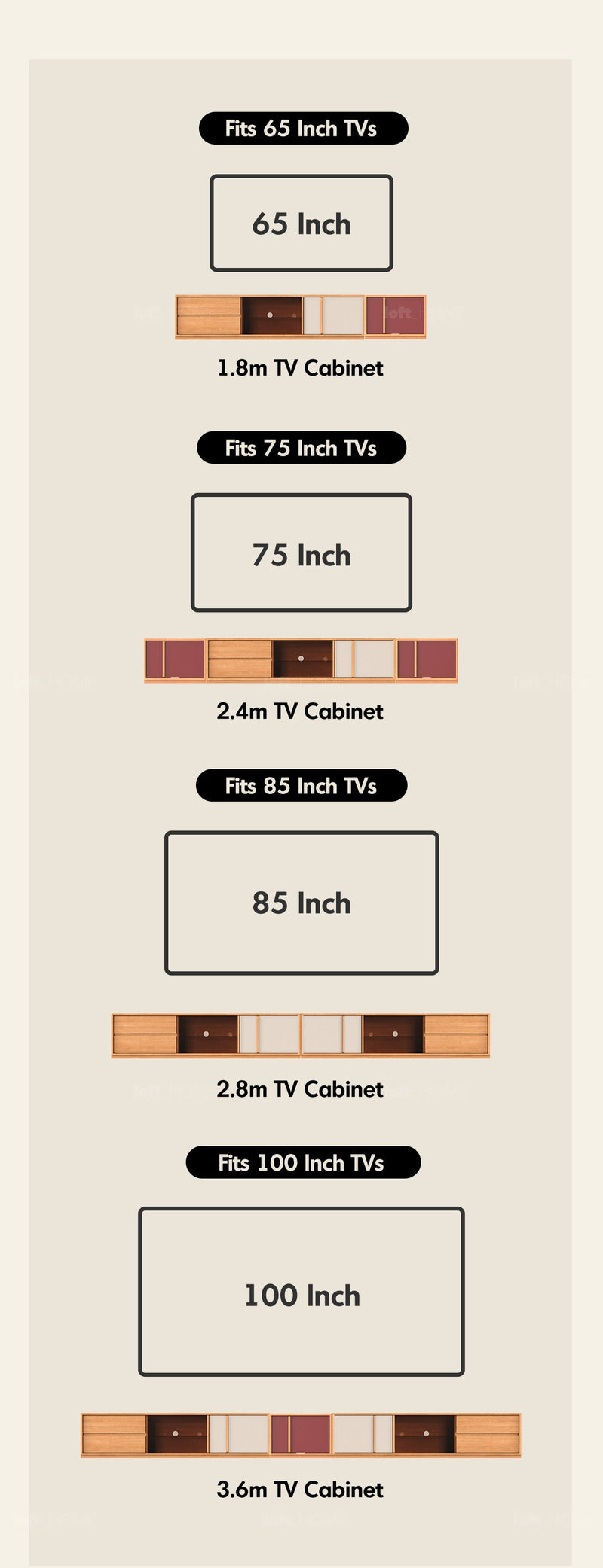 more product details and feature of Bauhaus Cherry Wood TV Console TIME