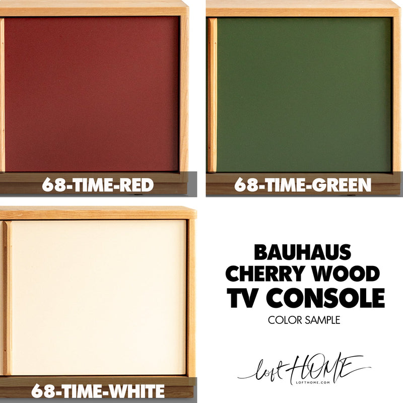 more color details of Bauhaus Cherry Wood TV Console TIME