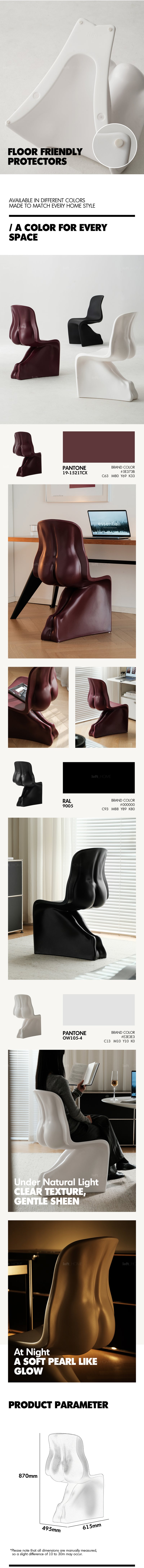 Bauhaus Plastic Dining Chair HER More Details and Instruction_4