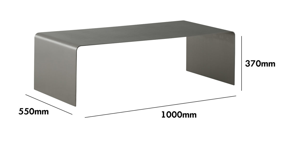 Bauhaus Steel Coffee Table ARC Size Chart