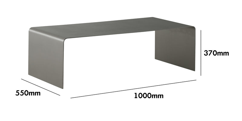 Bauhaus Steel Coffee Table ARC Size Chart