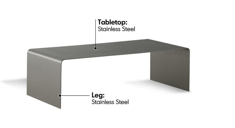 more color details of Minimalist Steel Coffee Table ARC
