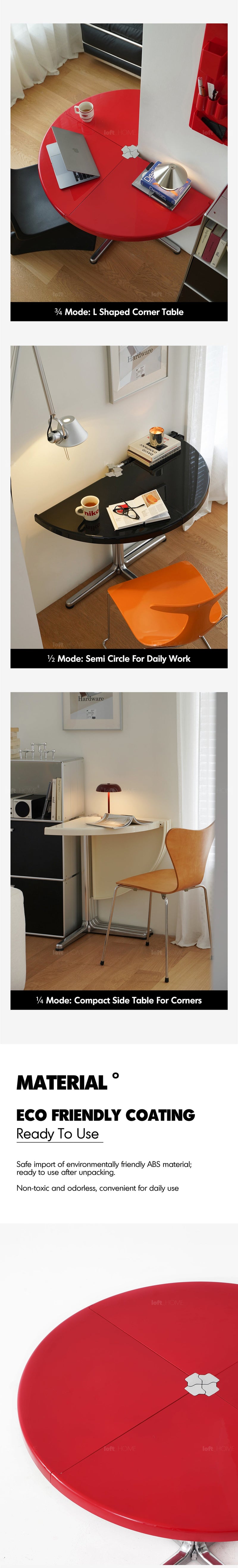 Bauhaus ABS Steel Round Dining Table DONUT More Details and Instruction_3
