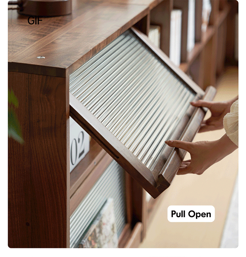 more product details and feature of Japandi Oak Wood Modular Bookshelf BLOG