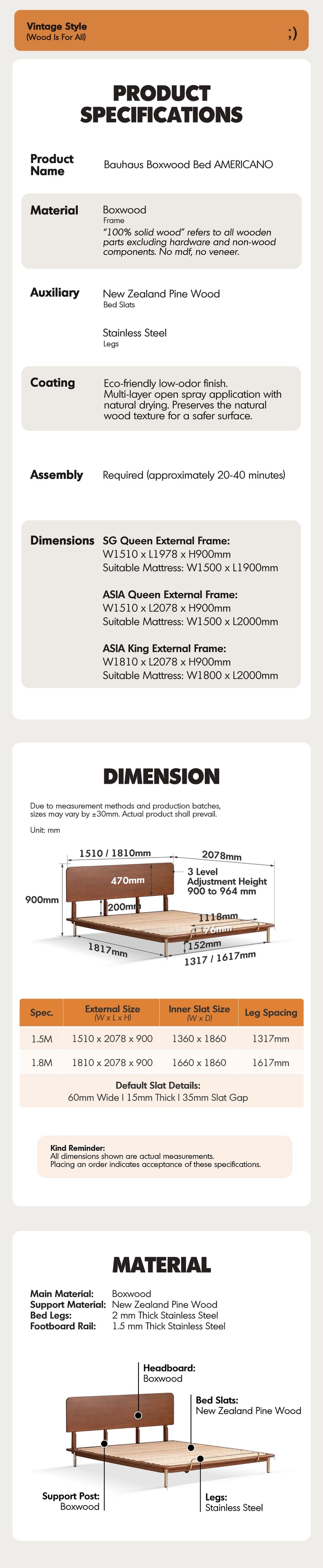 Bauhaus Boxwood Bed AMERICANO More Details and Instruction_4