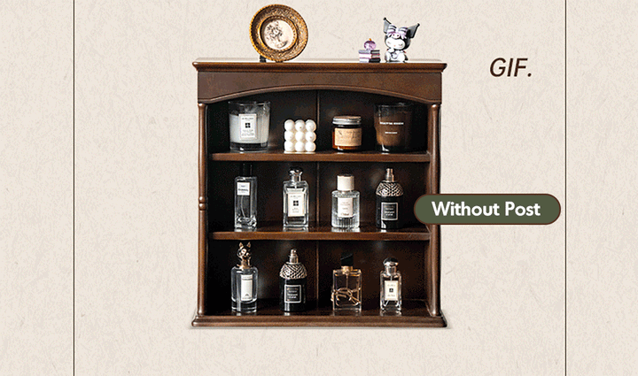 Vintage Boxwood Wood Cup Shelf VERA
