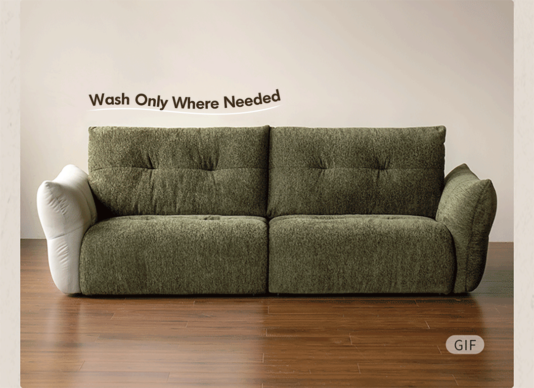 Removable fabric sofa cover for mochi sofa color swatches.