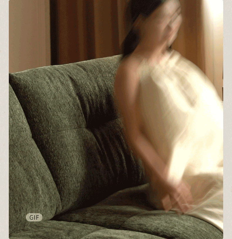 Cream fabric 4 seater sofa mochi color swatches.