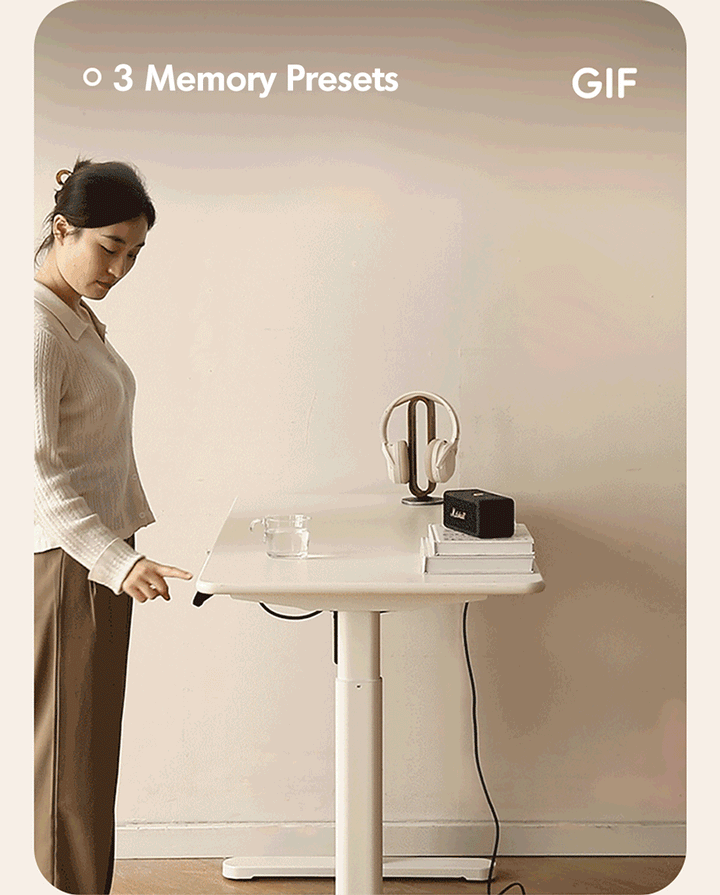 Modern rubber wood electric height adjustable study table oracle color swatches.