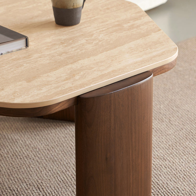 more color details of Japandi Sintered Stone Coffee Table Set SILENCE