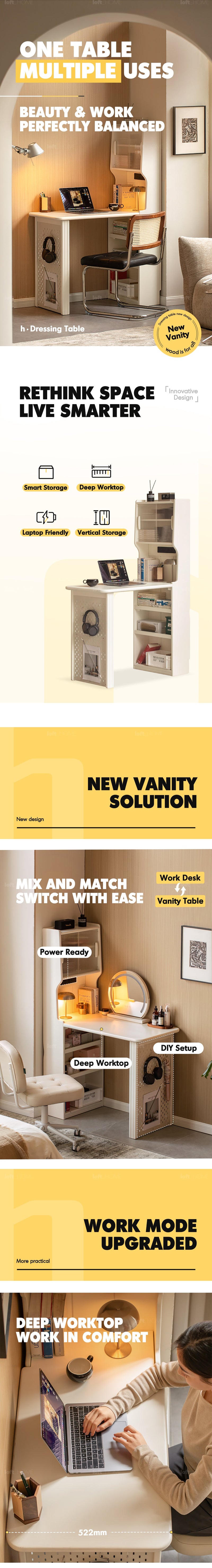 more product details and feature of Modern Rubber Wood Study Table H