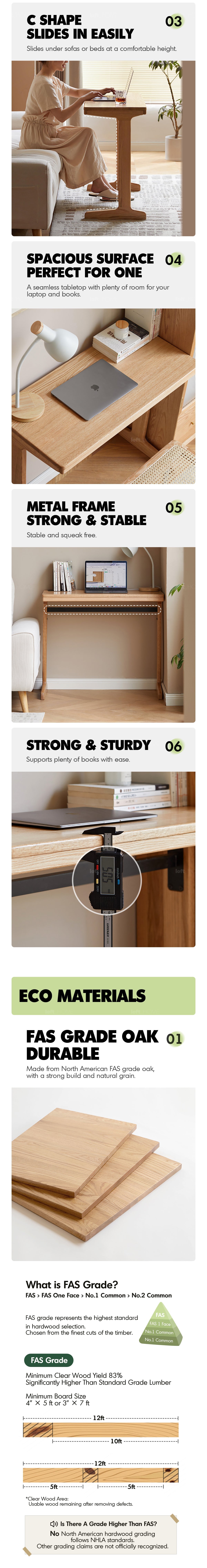 more product details and feature of Scandinavian Wood Study Table KANGAROO