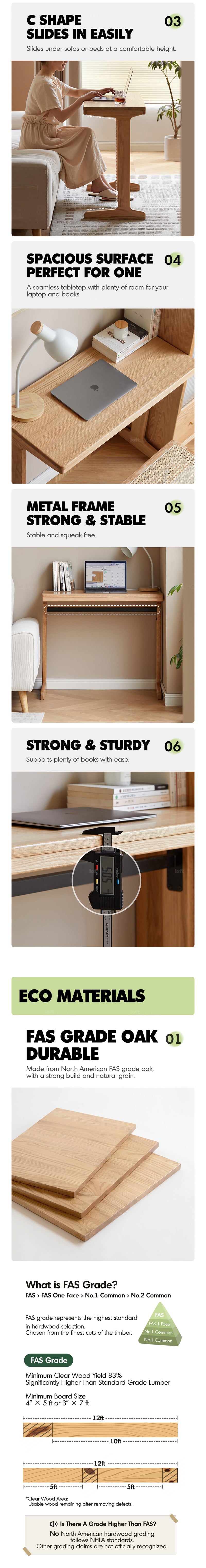 more product details and feature of Scandinavian Wood Study Table KANGAROO