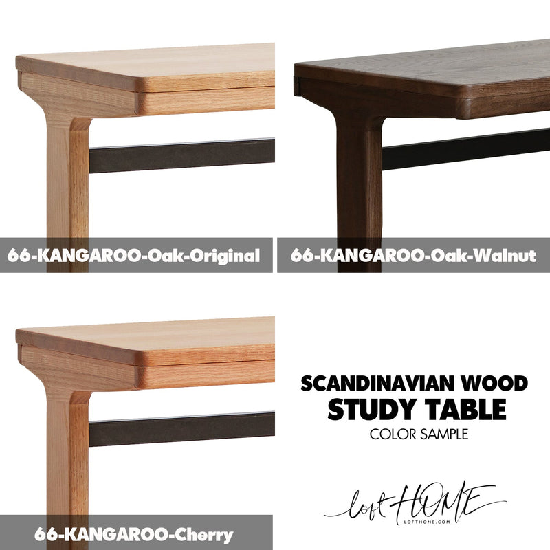 more color details of Scandinavian Wood Study Table KANGAROO