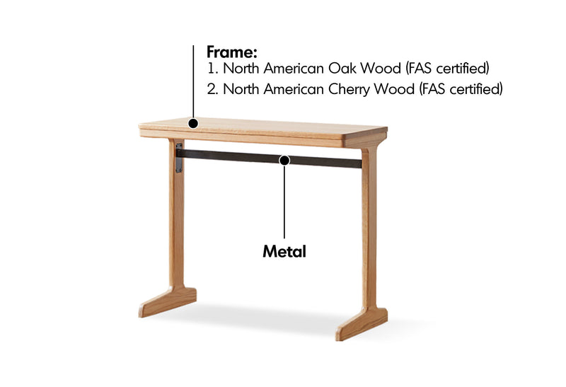 more material details of Scandinavian Wood Study Table KANGAROO