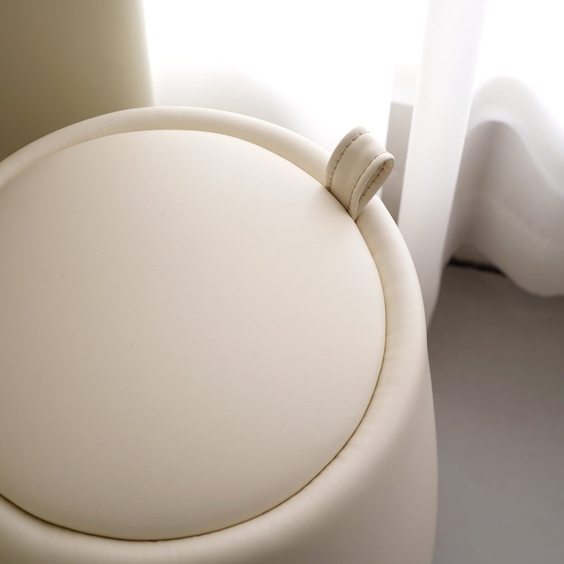 more color details of Modern Microfiber Leather Dressing Stool PUDDING