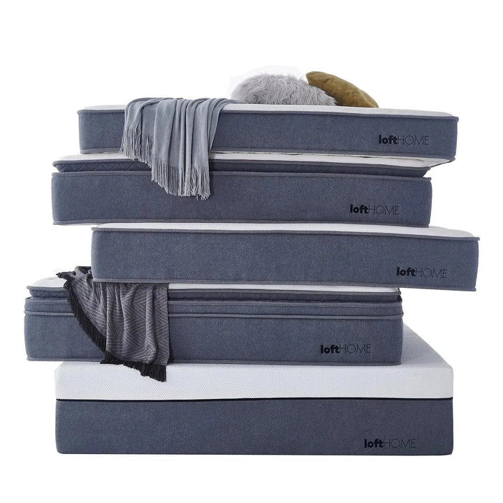 35cm Latex Gel Memory Foam Pocket Spring Mattress DEEP