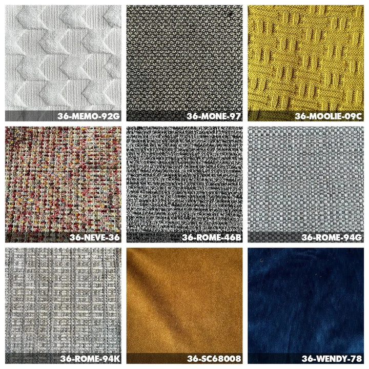 Minimalist fabric 3.5 seater sofa ann in real life style.