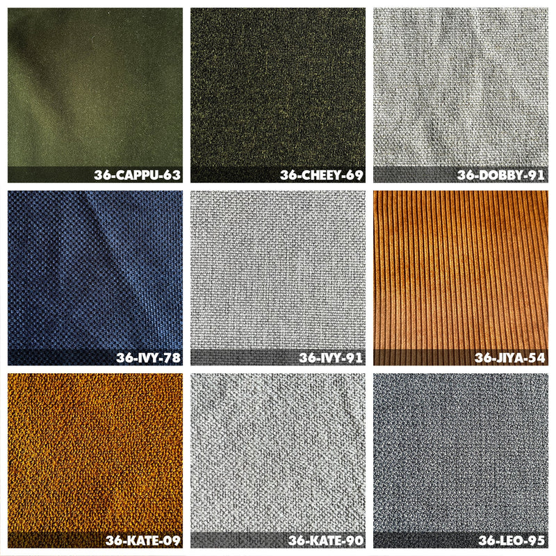 Minimalist Fabric Bed VEM Color Swatches