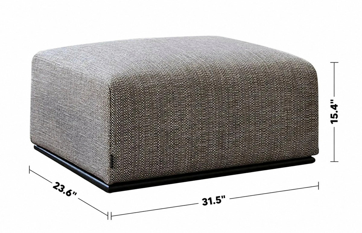 Minimalist Fabric Ottoman NEMO Size Chart