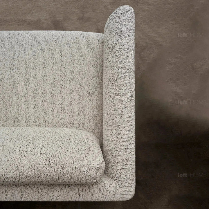 Minimalist fabric 1 seater sofa nor layered structure.