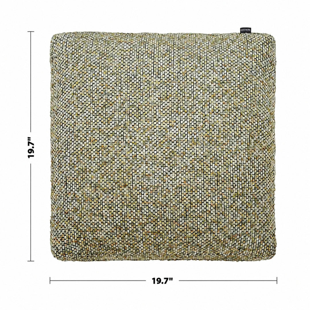 Modern Fabric Sofa Pillow SUMMER Green Size Chart