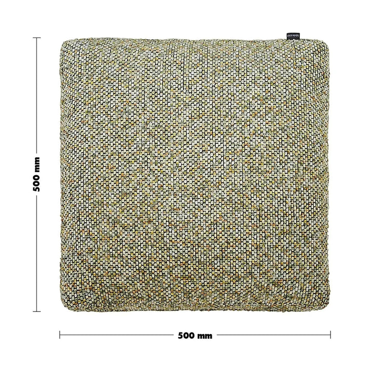 Modern fabric sofa pillow summer green size charts.