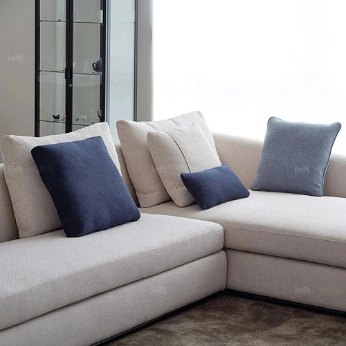 Minimalist Fabric Sofa Pillow INDIGO Blue Good to Know Preview-1