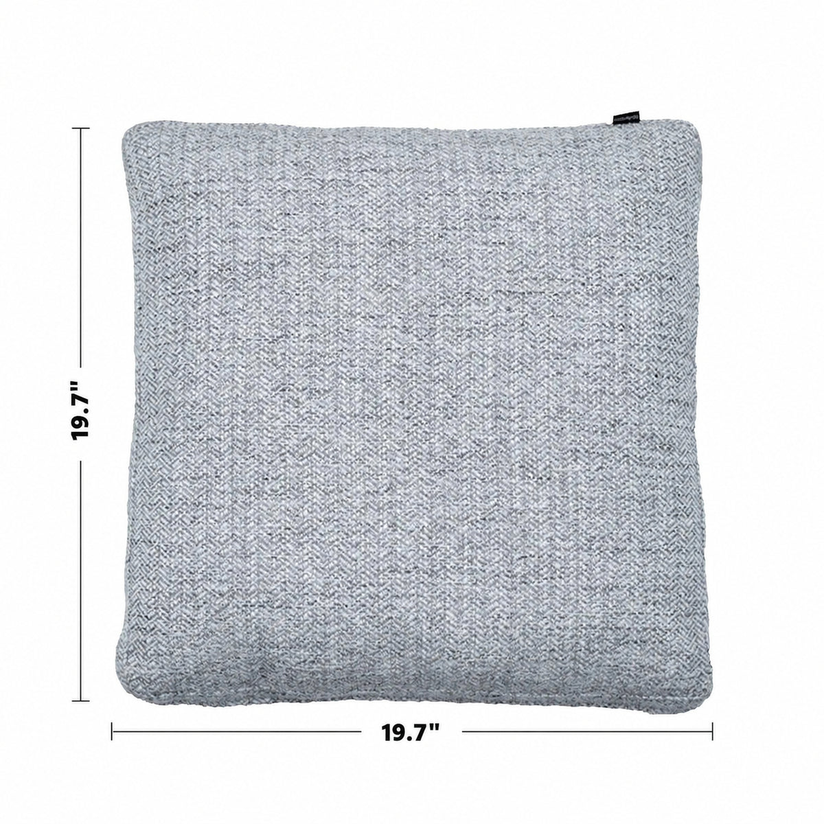 Minimalist Fabric Sofa Pillow NOR White Size Chart
