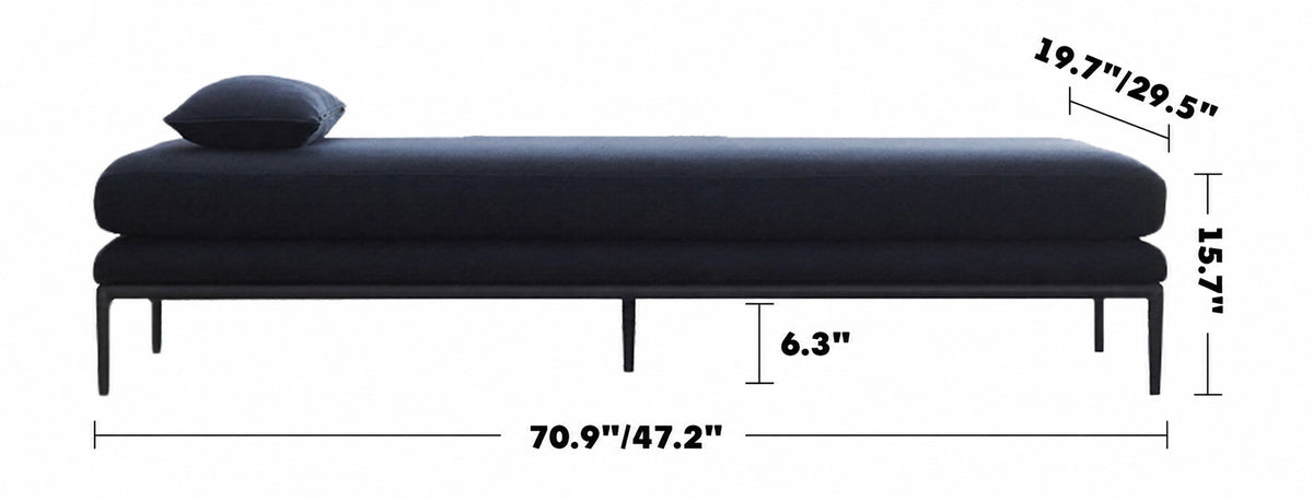 Minimalist Fabric Sofa Bed GRACE Size Chart