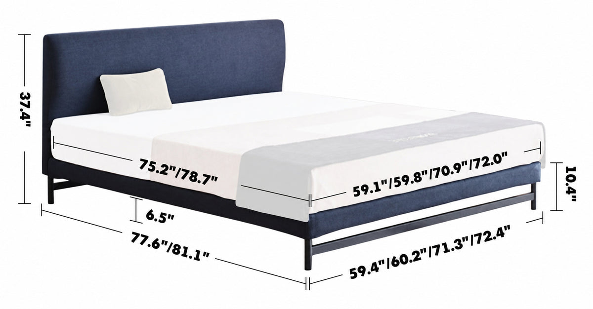 Minimalist Fabric Bed NOR Size Chart