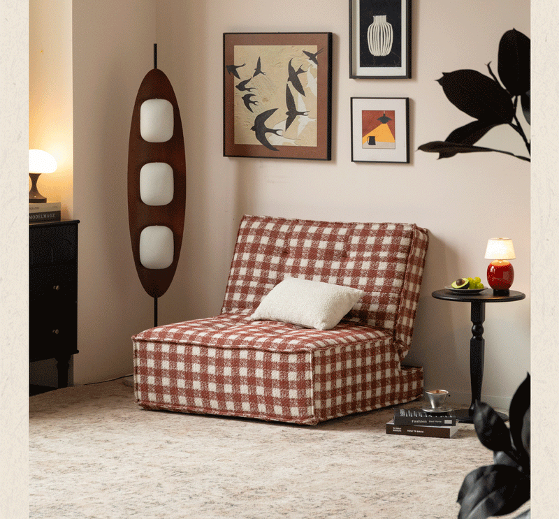 more product details and feature of Bauhaus Chenille Velvet Fabric 1 Seater Sofa Bed DRIFT