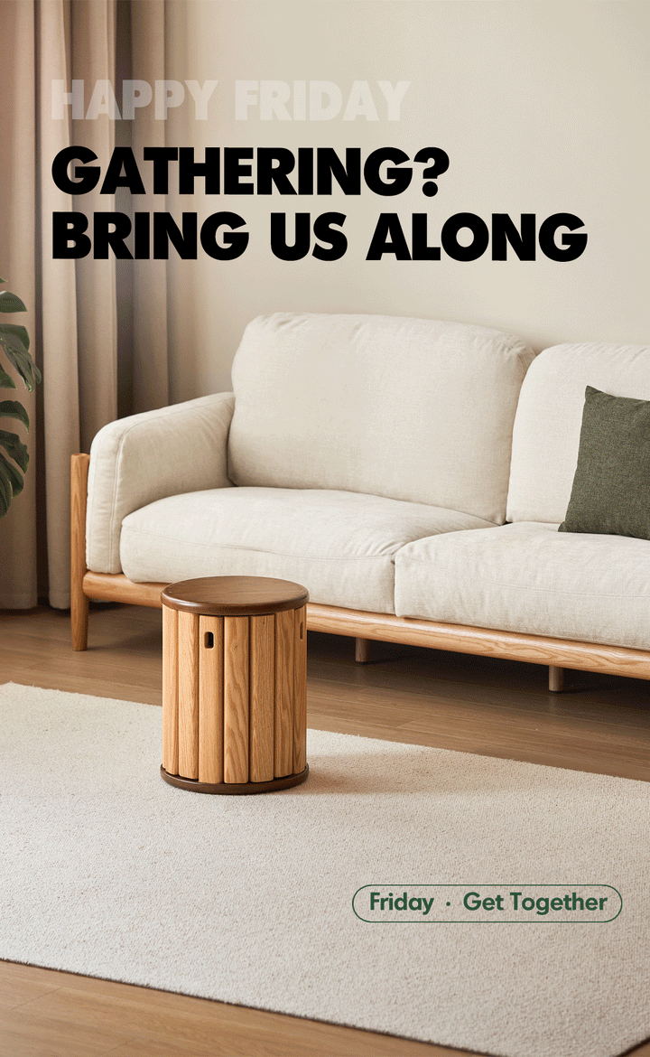 Scandinavian oak wood stackable stool with wheels friday color swatches.