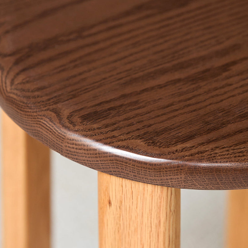 more color details of Scandinavian Oak Wood Stackable Stool With Wheels FRIDAY