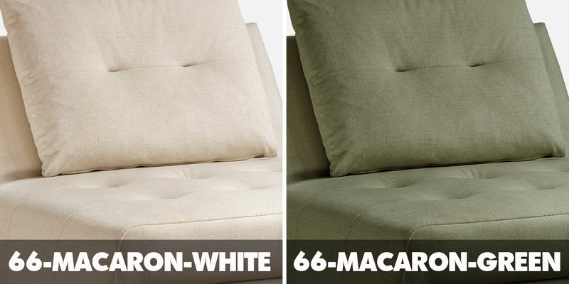 more color details of Modern Cat Scratch Resistant Fabric 1 Seater Sofa Bed MACARON