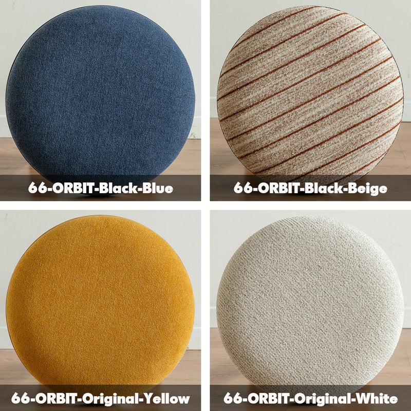 more color details of Bauhaus Ash Wood Boucle Fabric Stool ORBIT