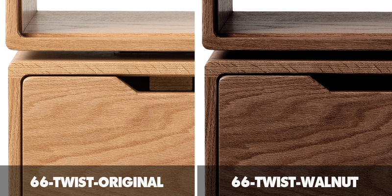 more color details of Scandinavian Oak Wood Revolving Side Table TWIST