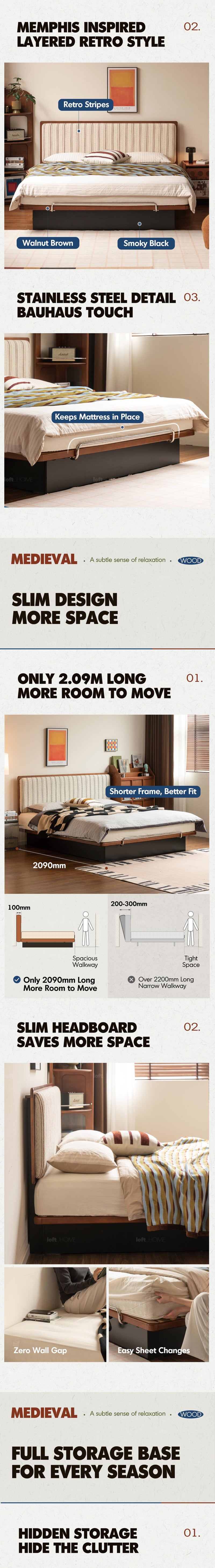 more product details and feature of Bauhaus Boxwood Storage Bed FILM