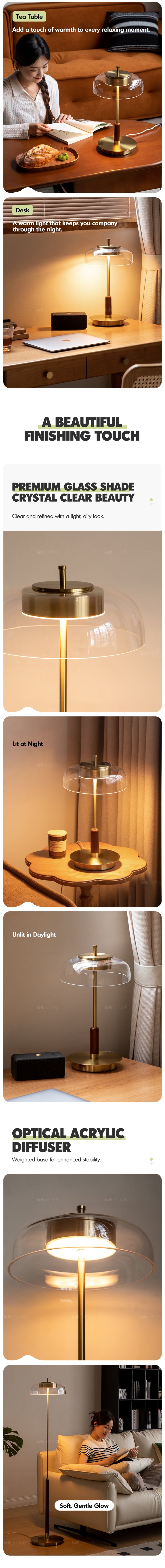 more product details and feature of Bauhaus Brass Table Lamp DREAM