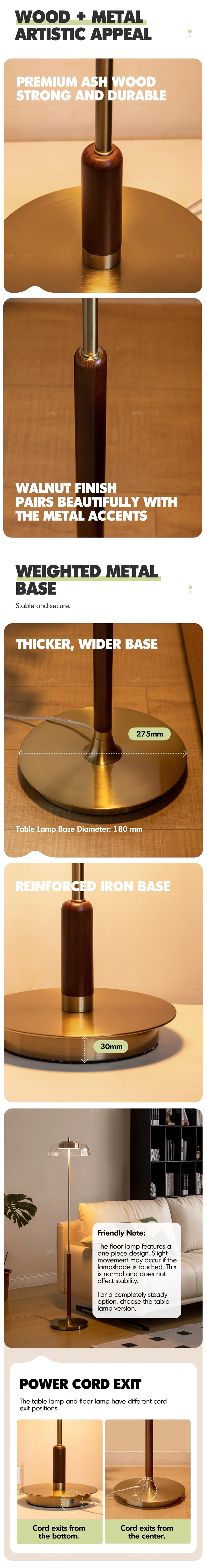 more product details and feature of Bauhaus Brass Table Lamp DREAM