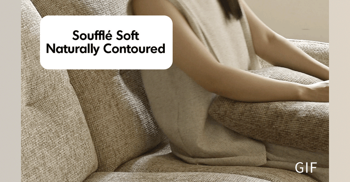 Cream chenille velvet fabric recliner 4 seater sofa mellow in real life style.