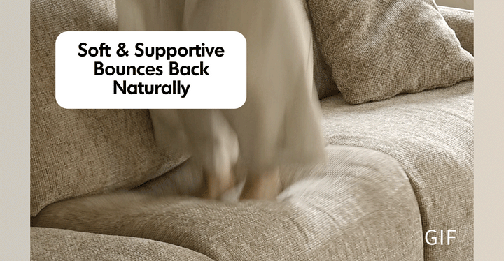 Cream chenille velvet fabric recliner 4 seater sofa mellow in details.