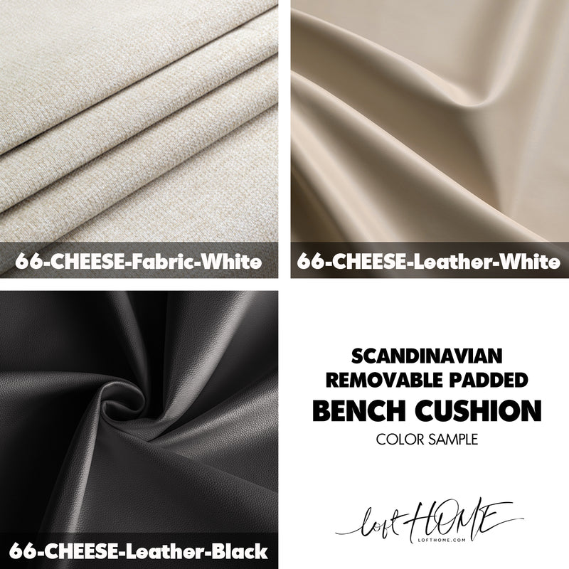 more color details of Scandinavian Removable Padded Bench Cushion CHEESE