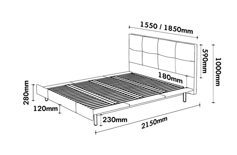 Bauhaus genuine leather bed skillful situational feels.