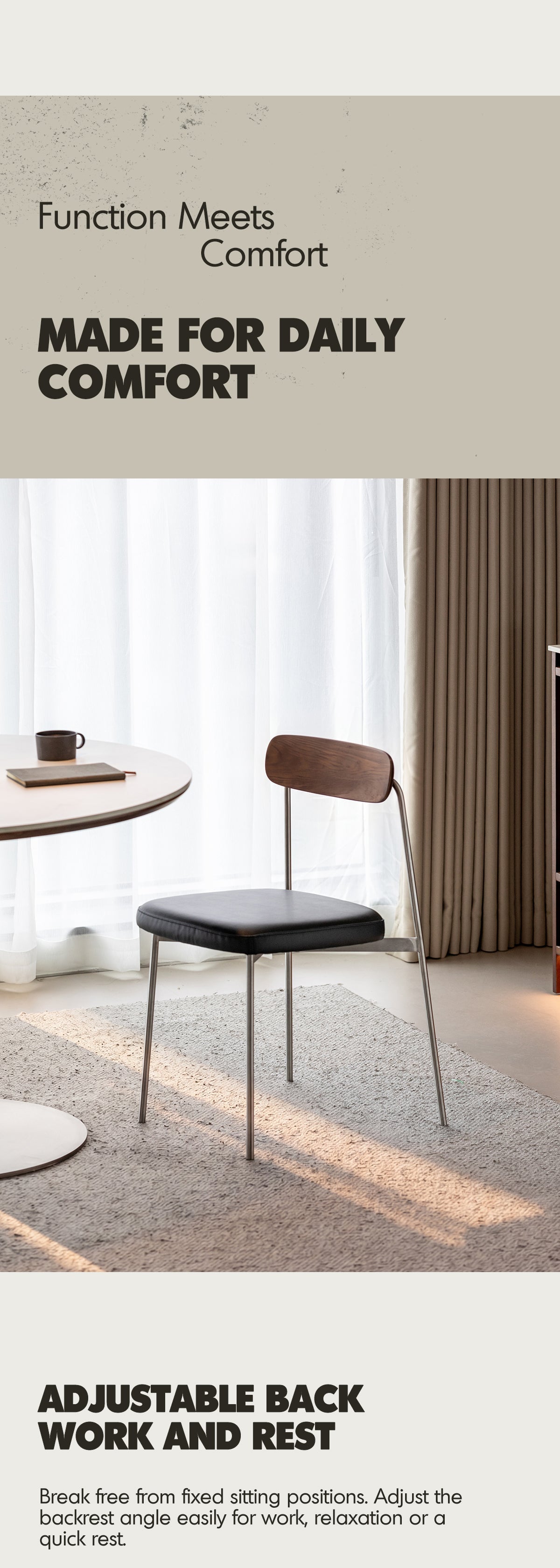 Bauhaus Walnut Wood Dining Chair WIENER More Details and Instruction_2