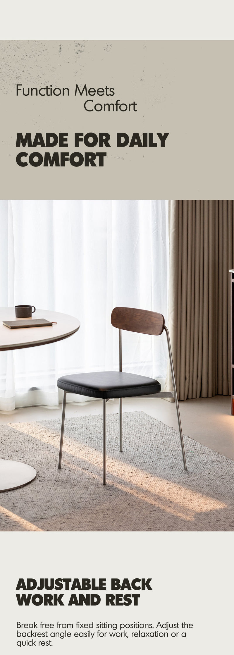 Bauhaus Walnut Wood Dining Chair WIENER More Details and Instruction_2
